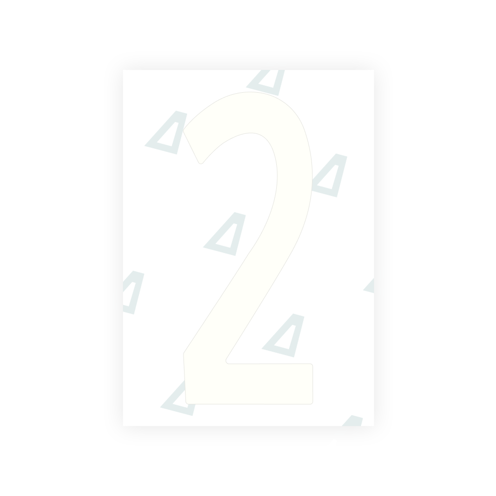 Alite Nanofilm for US (Nebraska 2017) license plates - Symbol "2"