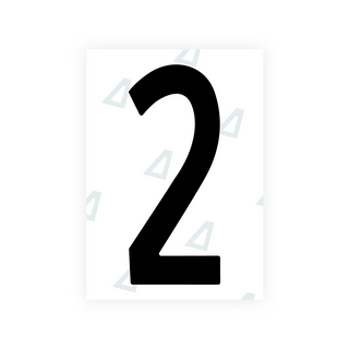 Alite Nanofilm for US (Nebraska 2017) license plates - Symbol "2"