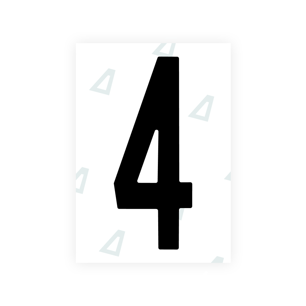 Alite Nanofilm for US (Nebraska 2017) license plates - Symbol "4"