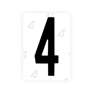 Alite Nanofilm for US (Nebraska 2017) license plates - Symbol "4"