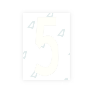 Alite Nanofilm for US (Nebraska 2017) license plates - Symbol "5"