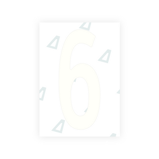 Alite Nanofilm for US (Nebraska 2017) license plates - Symbol "6"