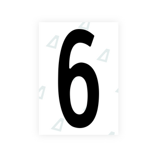 Alite Nanofilm for US (Nebraska 2017) license plates - Symbol "6"