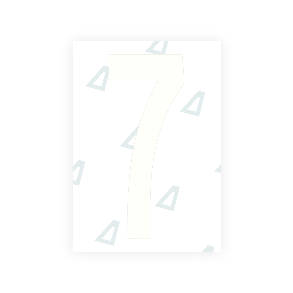 Alite Nanofilm for US (Nebraska 2017) license plates - Symbol "7"