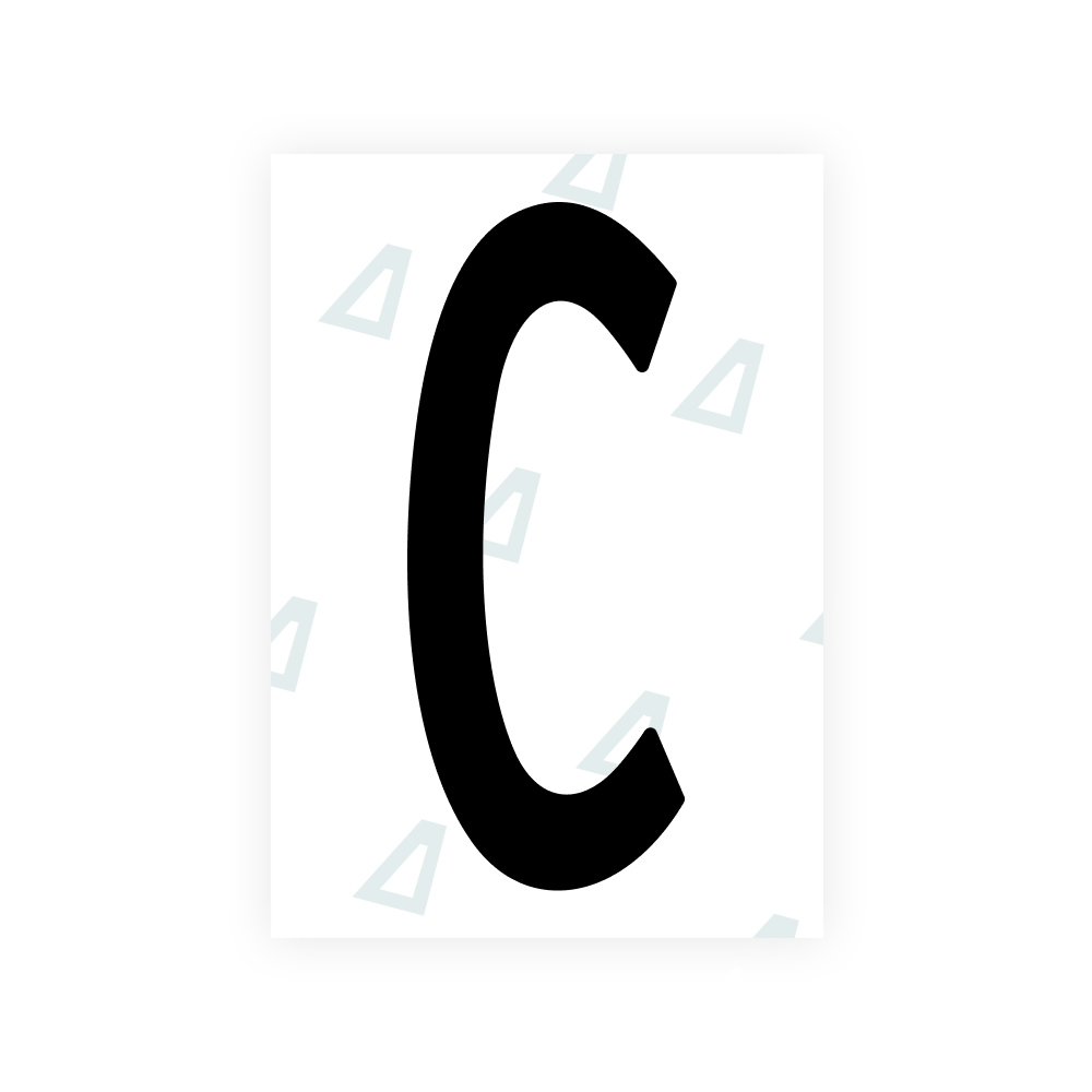 Alite Nanofilm for US (Nebraska 2017) license plates - Symbol "C"