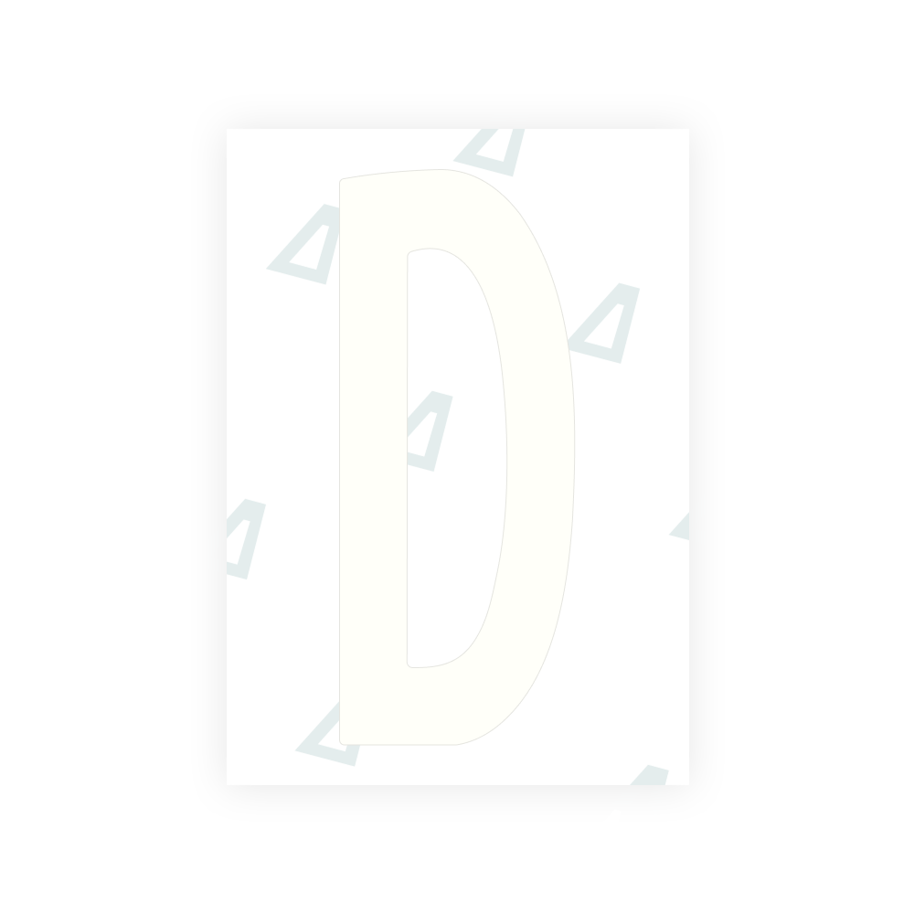 Alite Nanofilm for US (Nebraska 2017) license plates - Symbol "D"