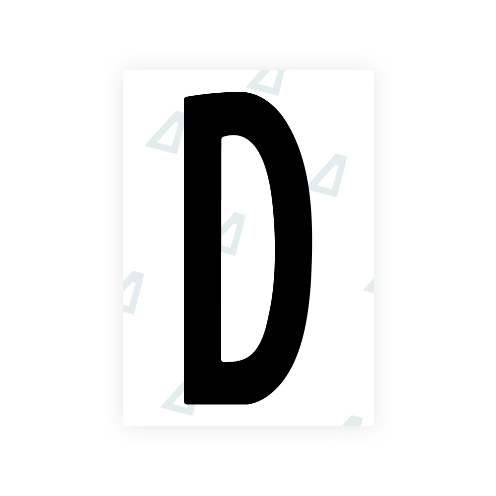 Alite Nanofilm for US (Nebraska 2017) license plates - Symbol "D"