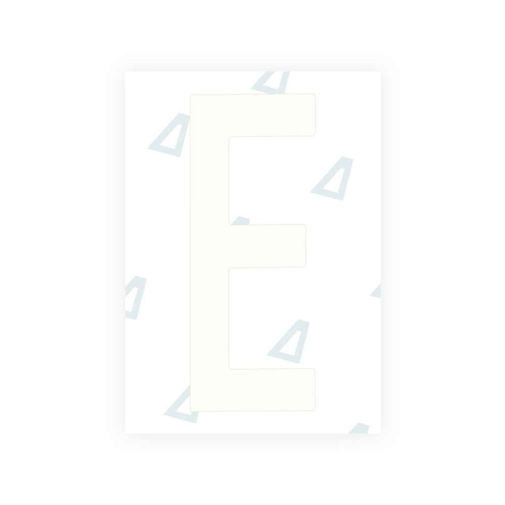 Alite Nanofilm for US (Nebraska 2017) license plates - Symbol "E"