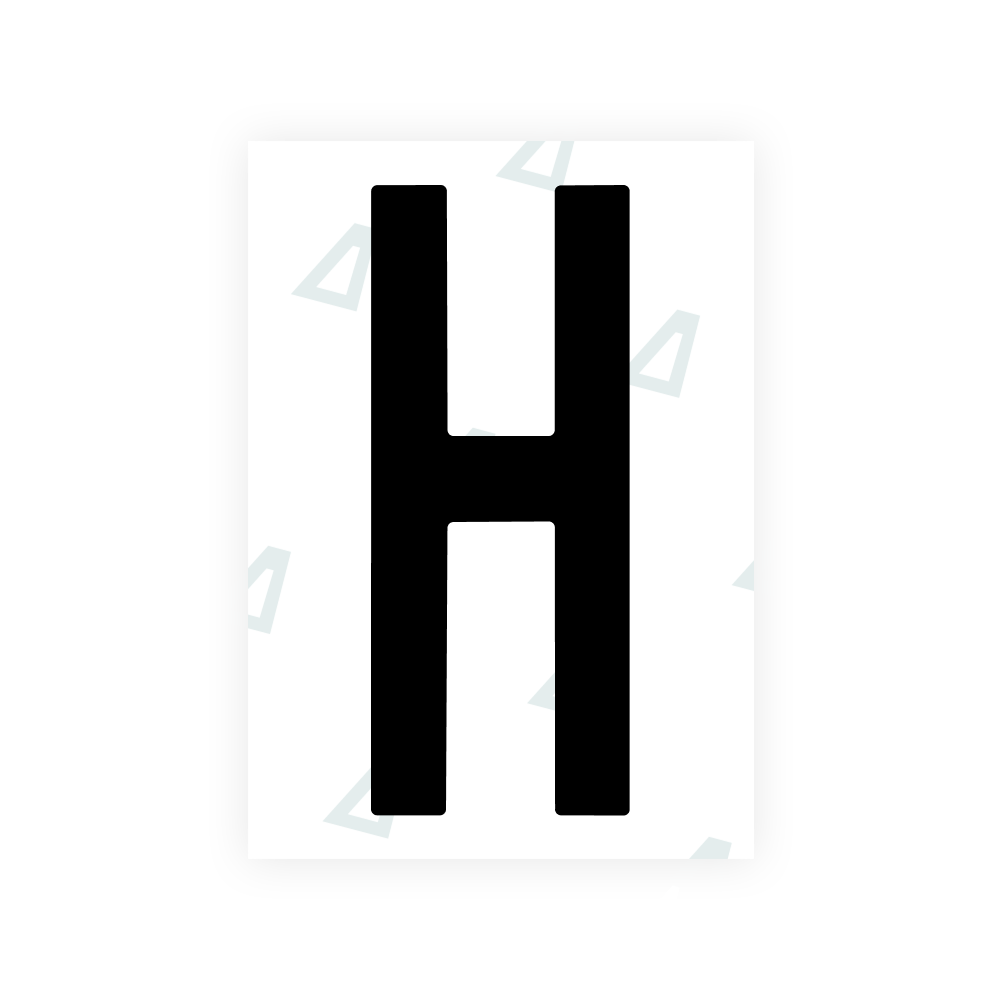 Alite Nanofilm for US (Nebraska 2017) license plates - Symbol "H"