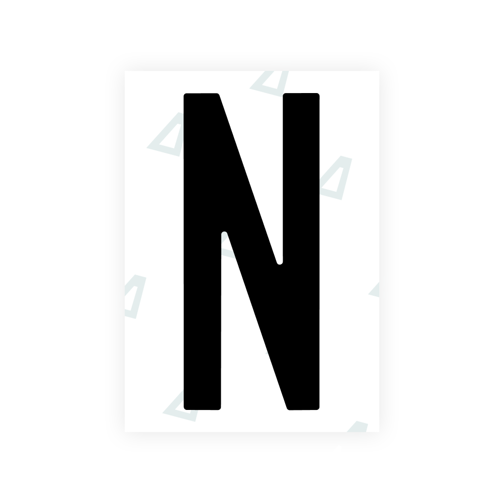Alite Nanofilm for US (Nebraska 2017) license plates - Symbol "N"