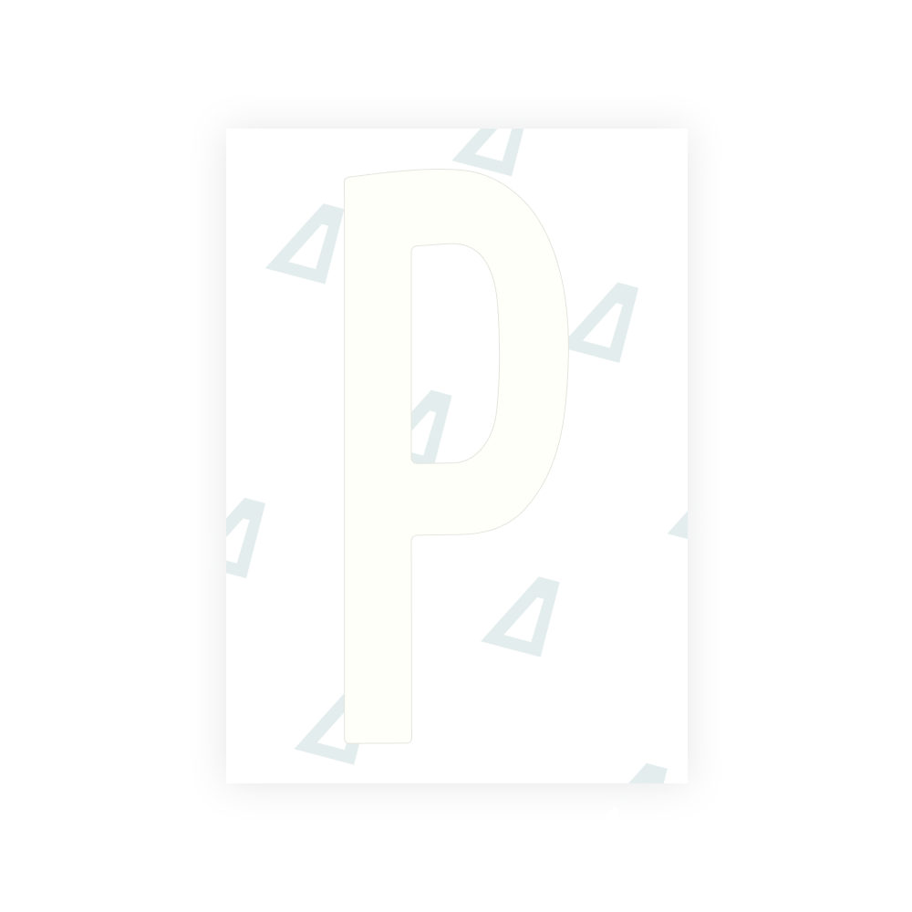 Alite Nanofilm for US (Nebraska 2017) license plates - Symbol "P"