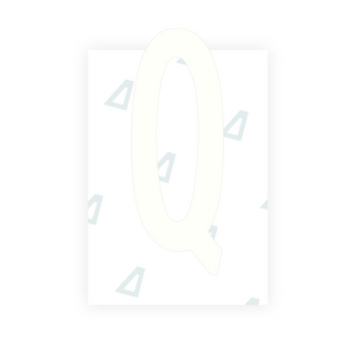 Alite Nanofilm for US (Nebraska 2017) license plates - Symbol "Q"