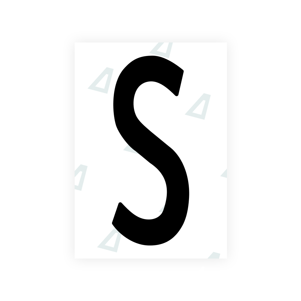 Alite Nanofilm for US (Nebraska 2017) license plates - Symbol "S"