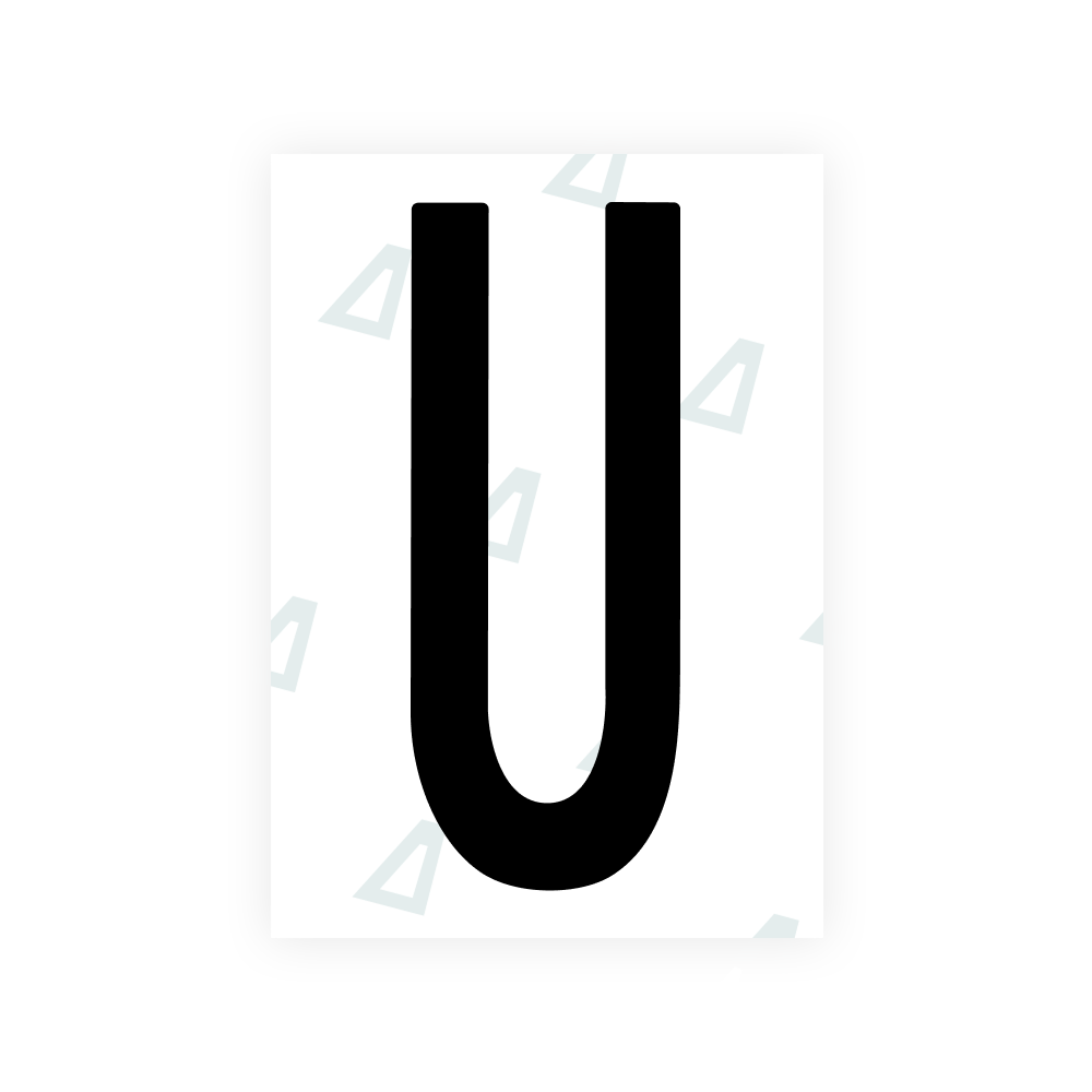 Alite Nanofilm for US (Nebraska 2017) license plates - Symbol "U"