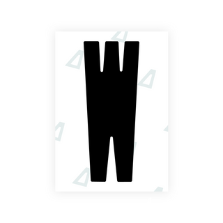 Alite Nanofilm for US (Nebraska 2017) license plates - Symbol "W"