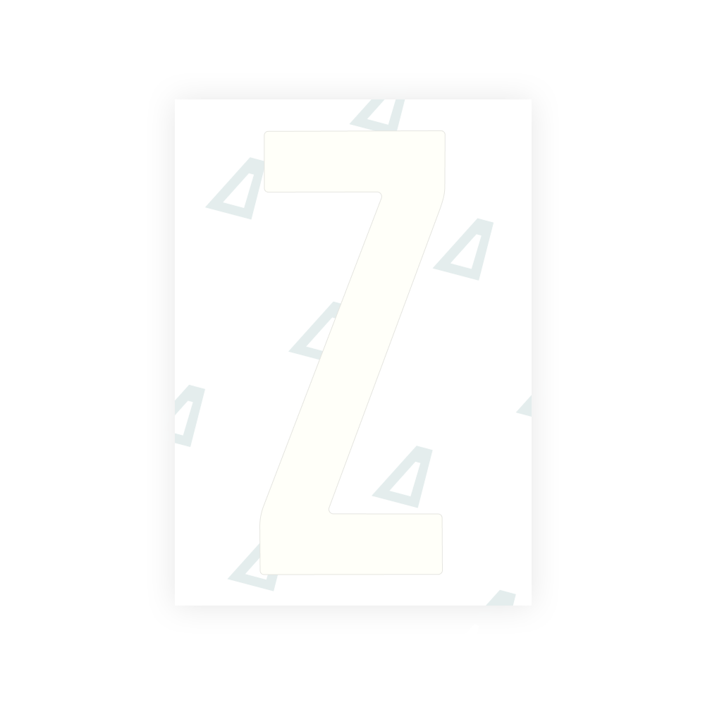 Alite Nanofilm for US (Nebraska 2017) license plates - Symbol "Z"