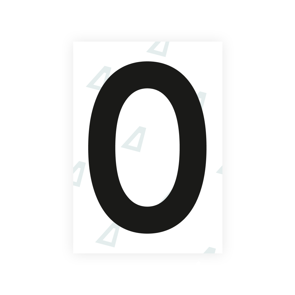 Alite Nanofilm for Netherlands license plates - Symbol "0"