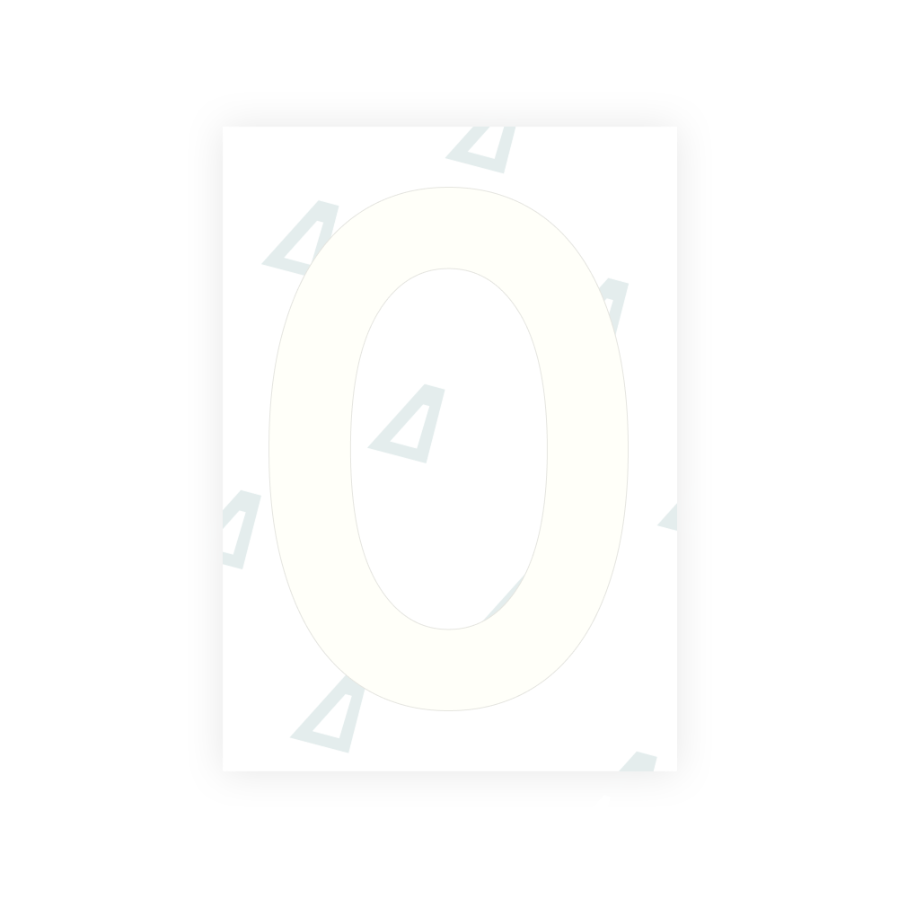 Alite Nanofilm for Netherlands license plates - Symbol "0"