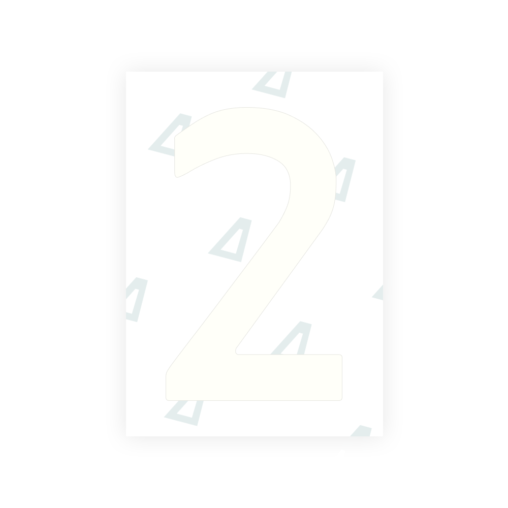 Alite Nanofilm for Netherlands license plates - Symbol "2"