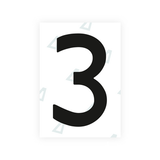 Alite Nanofilm for Netherlands license plates - Symbol "3"