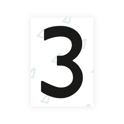 Alite Nanofilm for Netherlands license plates - Symbol "3"