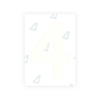 オランダのナンバープレート用 Alite ナノフィルム - シンボル「4」