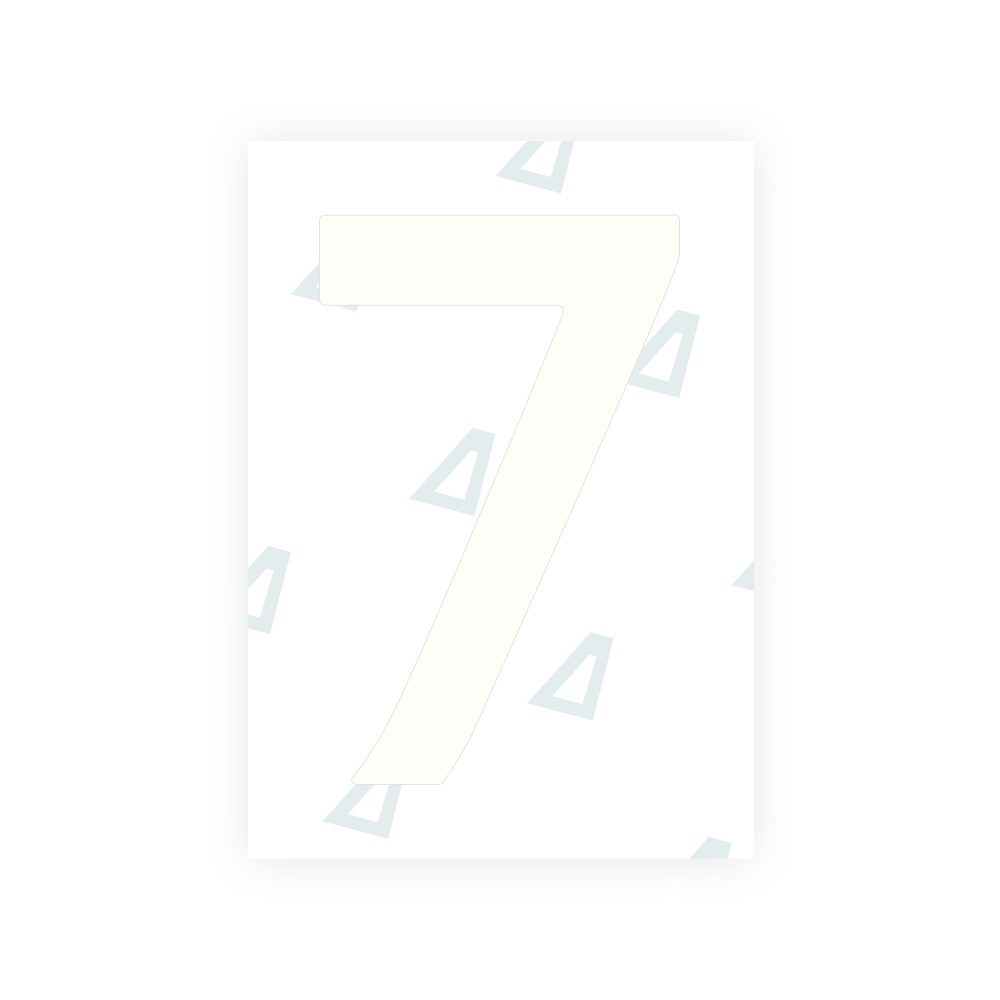 Alite Nanofilm for Netherlands license plates - Symbol "7"
