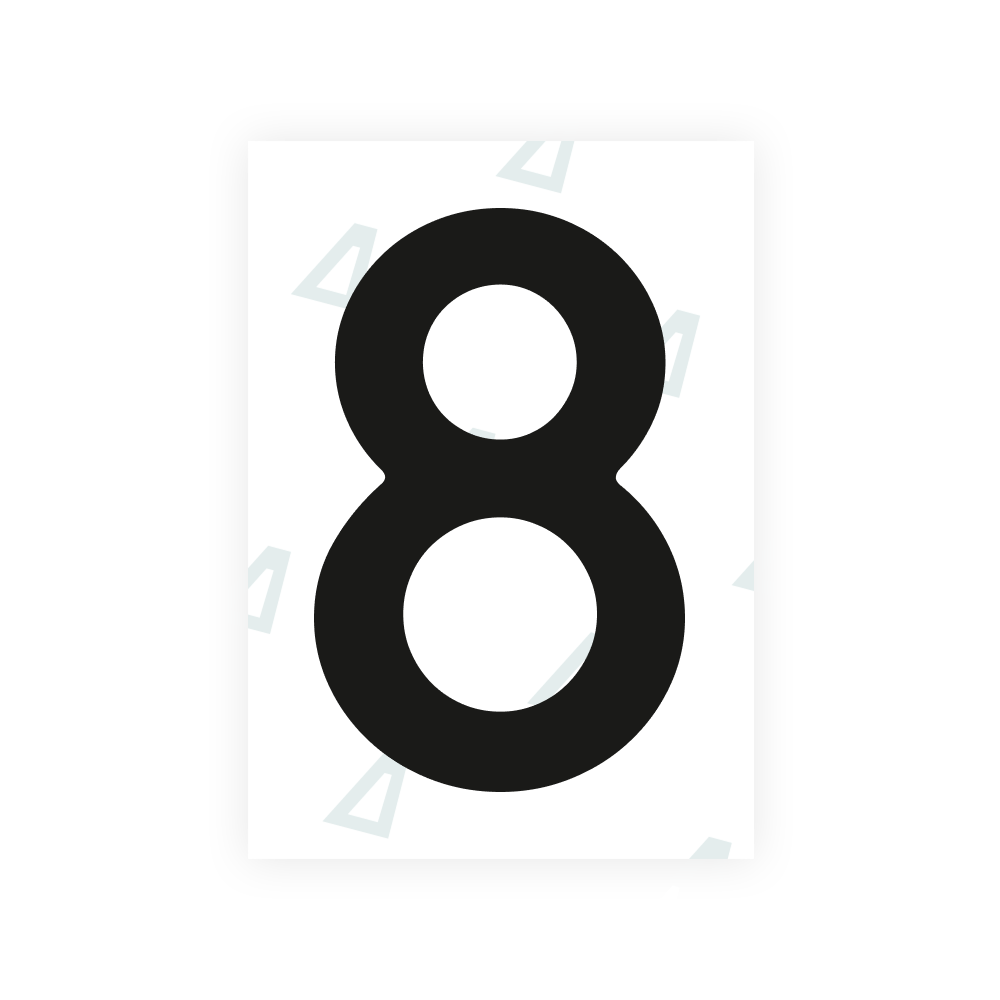 Alite Nanofilm for Netherlands license plates - Symbol "8"