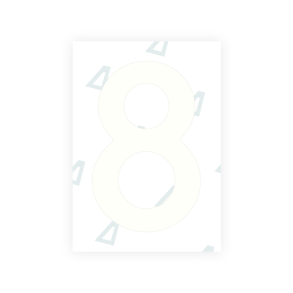 Alite Nanofilm for Netherlands license plates - Symbol "8"