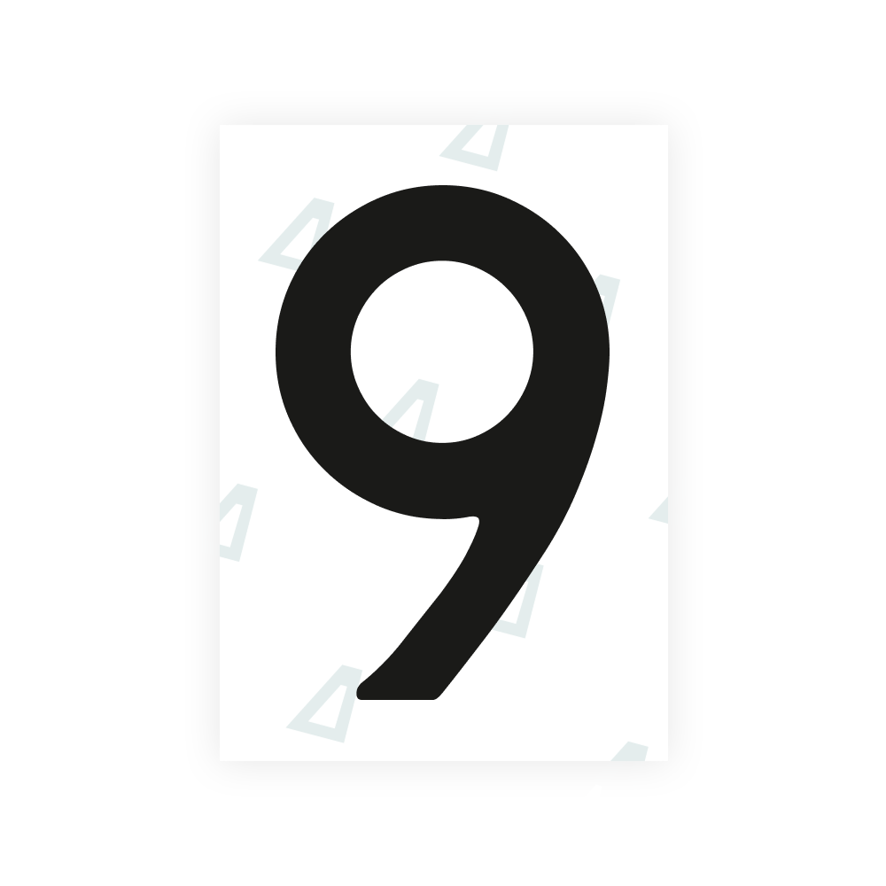 Alite Nanofilm for Netherlands license plates - Symbol "9"