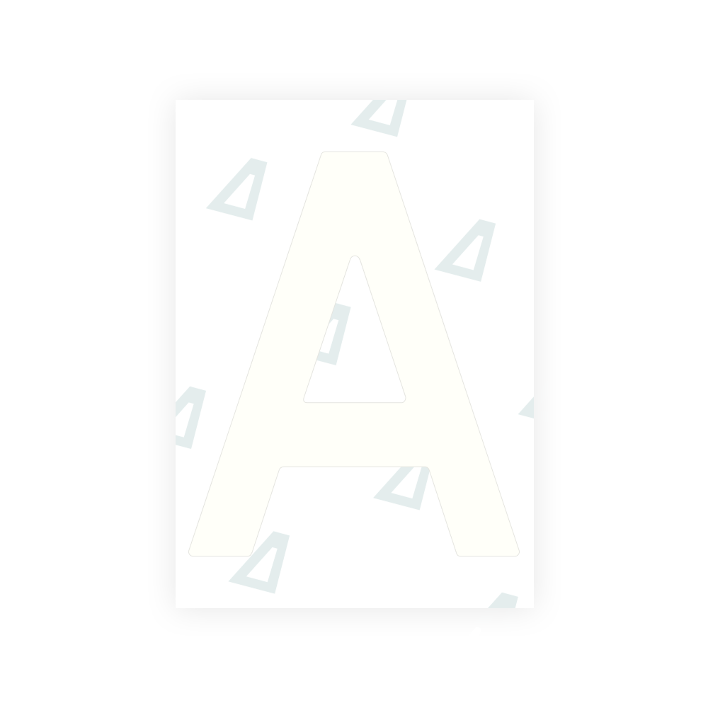 Alite Nanofilm for Netherlands license plates - Symbol "A"