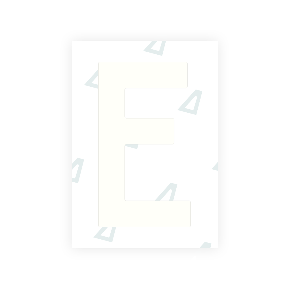 Alite Nanofilm for Netherlands license plates - Symbol "E"
