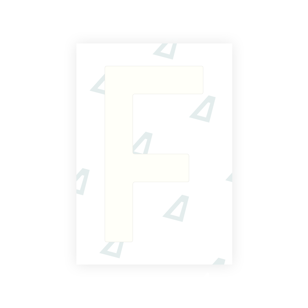 Alite Nanofilm for Netherlands license plates - Symbol "F"