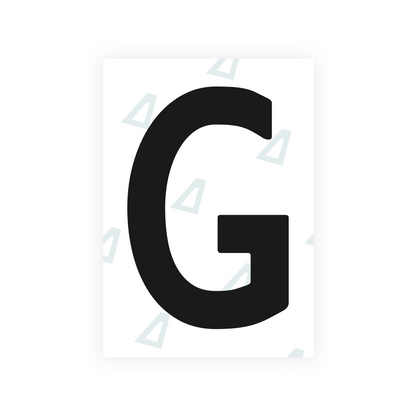 Alite Nanofilm for Netherlands license plates - Symbol "G"
