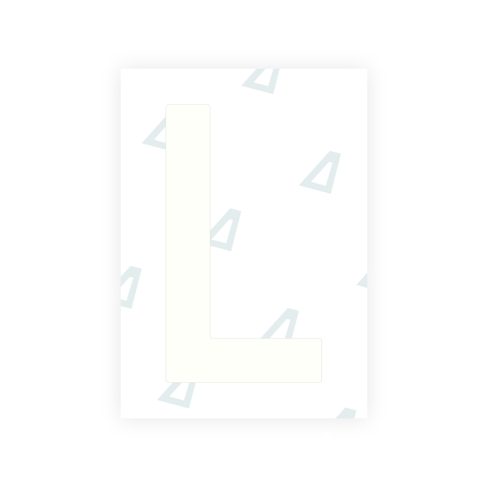 Alite Nanofilm for Netherlands license plates - Symbol "L"