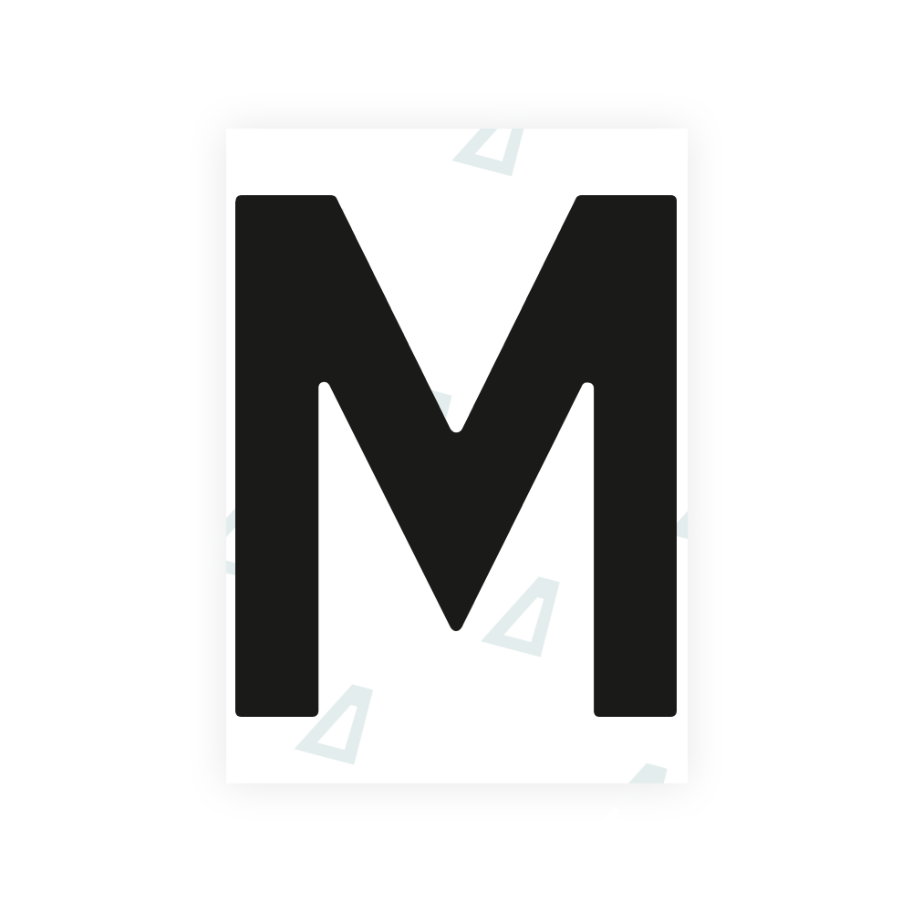 Alite Nanofilm for Netherlands license plates - Symbol "M"