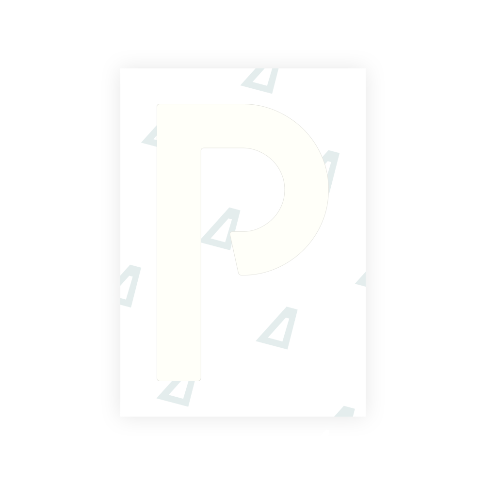 Alite Nanofilm for Netherlands license plates - Symbol "P"