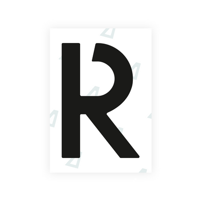 Alite Nanofilm for Netherlands license plates - Symbol "R"