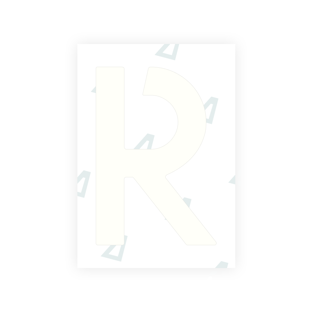 Alite Nanofilm for Netherlands license plates - Symbol "R"