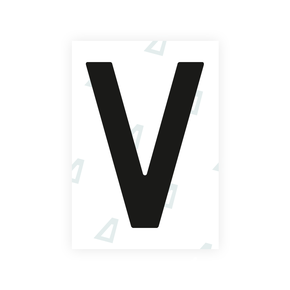 Alite Nanofilm for Netherlands license plates - Symbol "V"