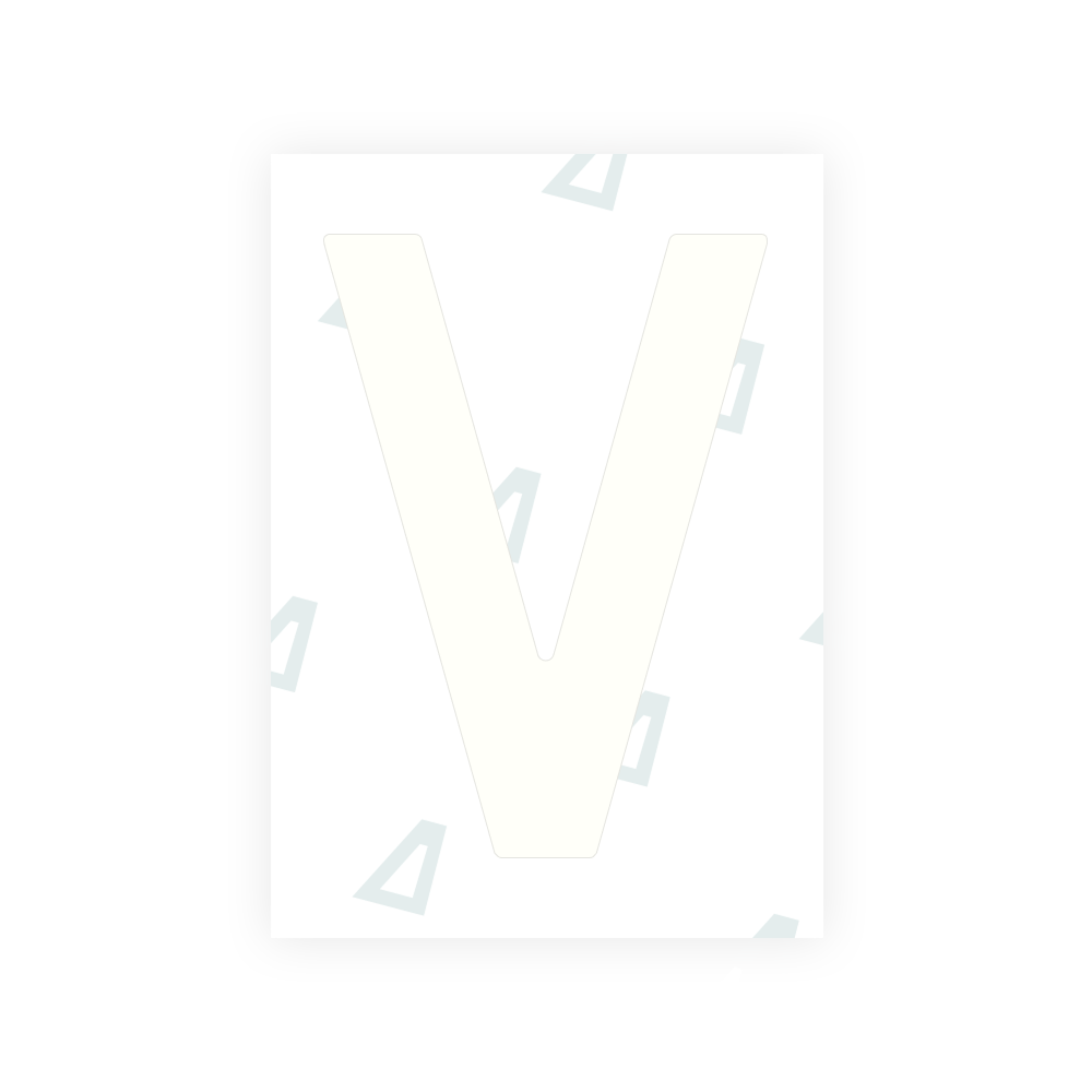 Alite Nanofilm for Netherlands license plates - Symbol "V"