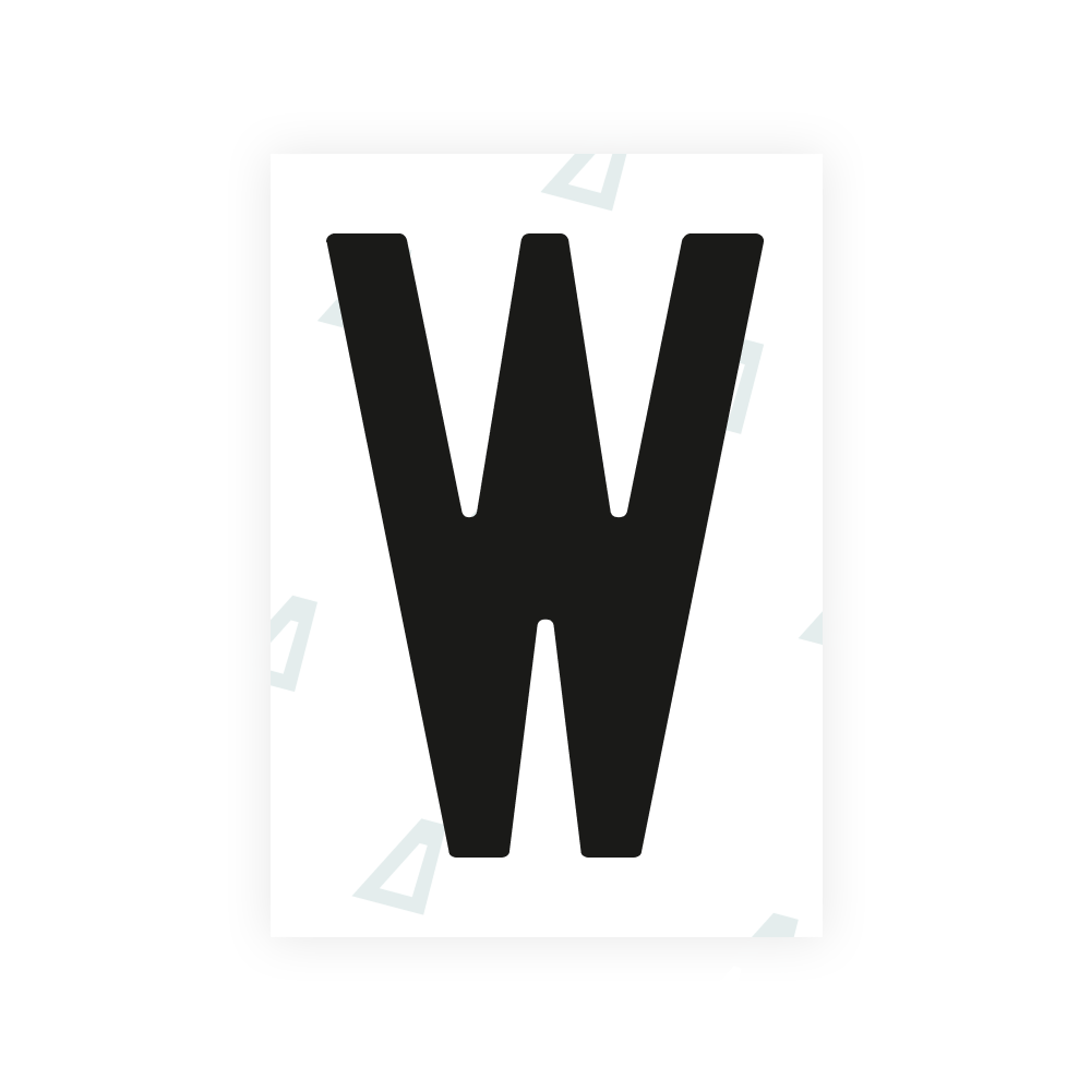 Alite Nanofilm for Netherlands license plates - Symbol "W"
