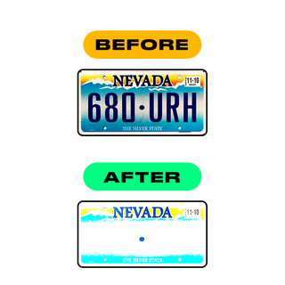 Alite Nanofilm for US (Nevada) license plates - Symbol "Z" - Alite