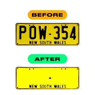 Alite Nanofilm for AUS (New South Wales) license plates - Symbol "Z" - Alite