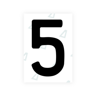 Alite Nanofilm for New Zealand license plates - Symbol "5"