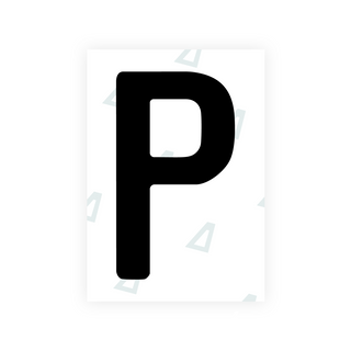 Alite Nanofilm for New Zealand license plates - Symbol "P"
