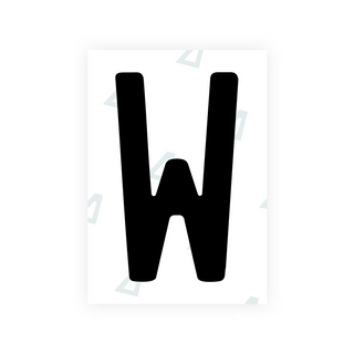 Alite Nanofilm for New Zealand license plates - Symbol "W"