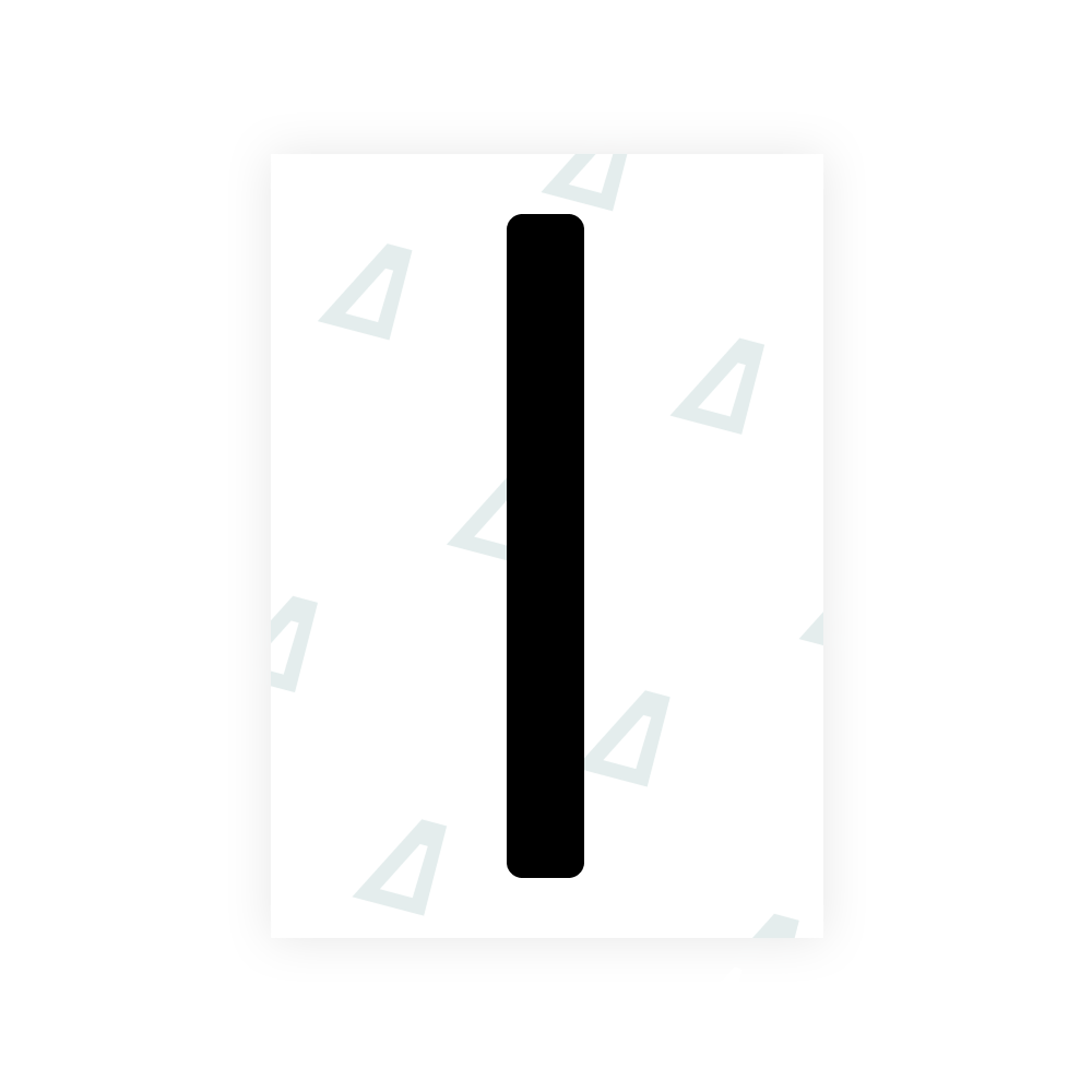 Alite Nanofilm for US (New Hampshire) license plates - Symbol "1"