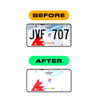 Alite Nanofilm for CA (New Brunswick) license plates - Symbol "D" - Alite
