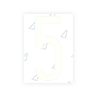 Alite Nanofilm für nigerianische Nummernschilder - Symbol "5"
